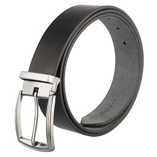 Genuine Leather Belt For Men |Pin Buckle| Black